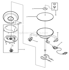 Part Location Diagram of SP0010305 Breville Bre Bew600 Probe W/Cord Assy