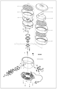 Part Location Diagram of SP0002065 Breville Drip Tray