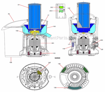 Part Location Diagram of SP0010418 Breville Instruction Book