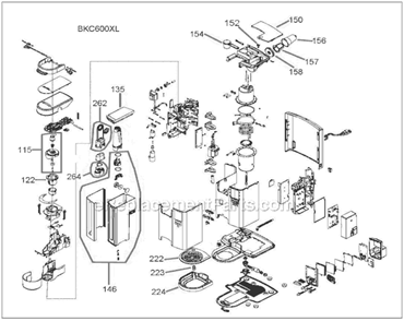Part Location Diagram of SP0023337 Breville Spring Loaded Lock Assembly