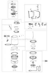 Part Location Diagram of SP0010442 Breville Base Complete With Cord
