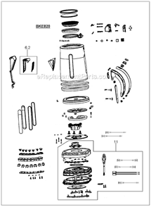 Page A Diagram and Parts List for BKE820XL  Breville Kettle