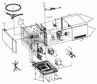 Page A Diagram and Parts List for BMO734XL  Breville Miscellaneous