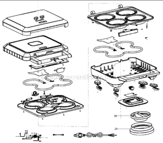 Page A Diagram and Parts List for BPI640XL  Breville Miscellaneous