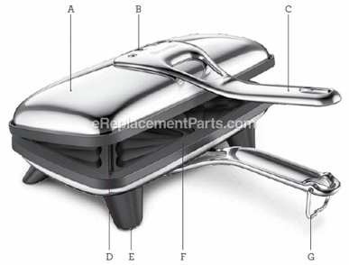 Page A Diagram and Parts List for BSG1974XL  Breville Miscellaneous