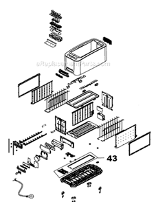 Part Location Diagram of SP0002959 Breville Crumb Tray With Handle