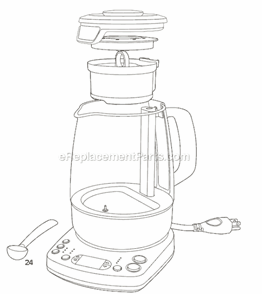 Part Location Diagram of SP0002981 Breville Tea Scoop
