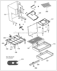 Page B Diagram and Parts List for ESP8XL  Breville Espresso Machine