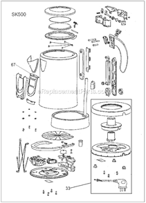 Part Location Diagram of SP0010676 Breville Filter Holder