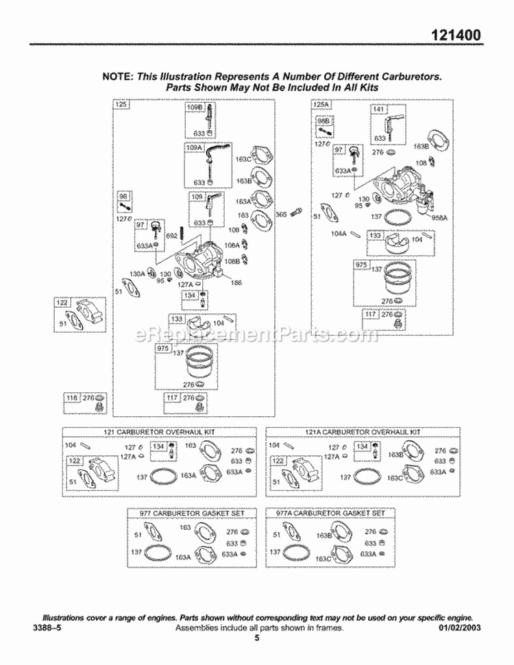 Carburetor 798917 - OEM Briggs and Stratton - eReplacementParts.com