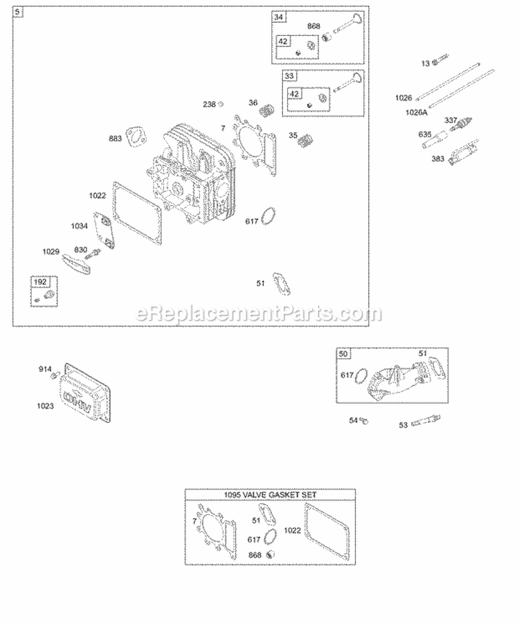 Gasket Set-valve 794152 - OEM Briggs and Stratton - eReplacementParts.com