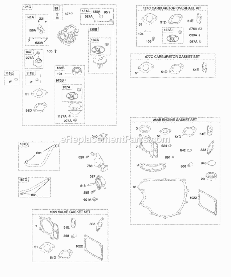 Hose-vacuum 694000 - OEM Briggs and Stratton - eReplacementParts.com