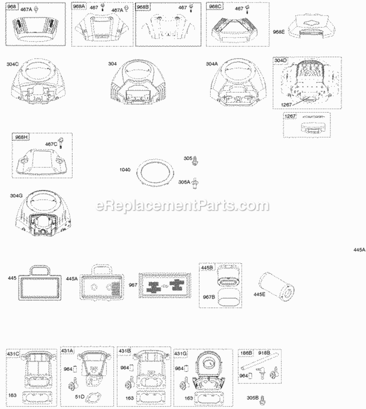Cover-air Cleaner 795120 - OEM Briggs and Stratton - eReplacementParts.com