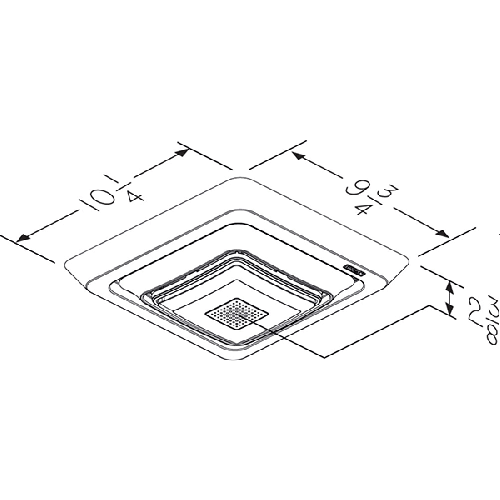 Diagram Diagram and Parts List for FG800SPK  Broan Bath & Ventilation Fan