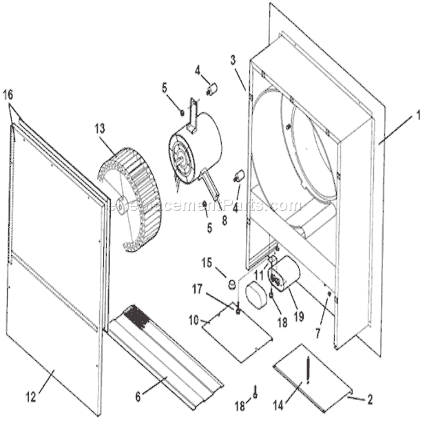 Page A Diagram and Parts List for 332H  Broan Range Hood