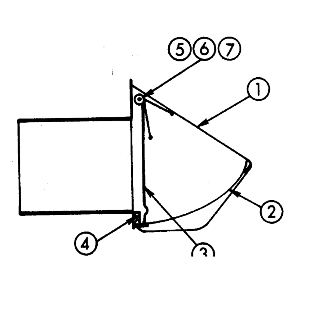 Venting Assembly Diagram and Parts List for 639  Broan Bath & Ventilation Fan