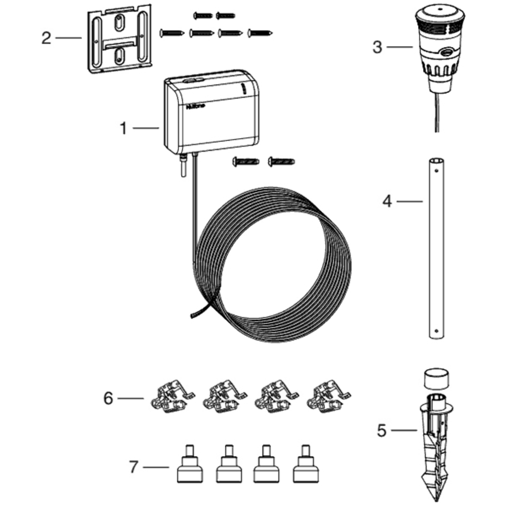Part List Diagram and Parts List for HVRBRKTCB  Broan Mosquito Control