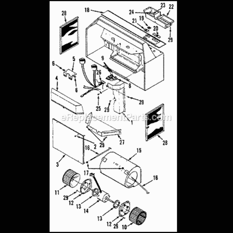 Page A Diagram and Parts List for 893901  Broan Range Hood