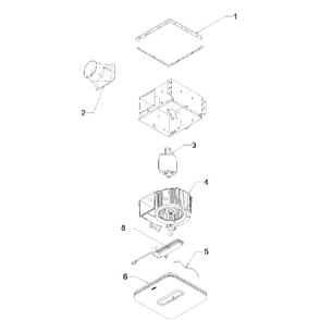 Diagram Diagram and Parts List for AER110CCTK  Broan Bath & Ventilation Fan