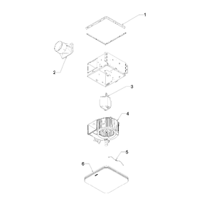 Diagram Diagram and Parts List for AERN80K  Broan Bath & Ventilation Fan