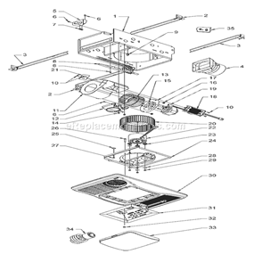 Part Location Diagram of S97005316 Broan Srv Nut Bag For Combos