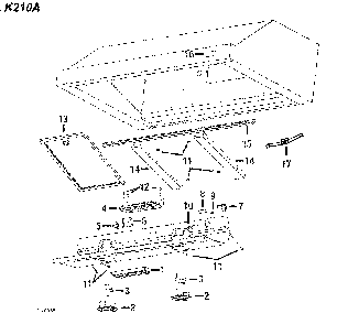 Range asy Diagram and Parts List for K210A42SS  Broan Range Hood