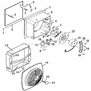 Part Location Diagram of S99270982 Nutone Receptacle