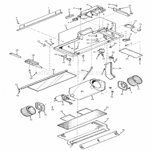 Page A Diagram and Parts List for 153001  Broan Range Hood