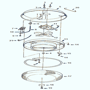 Part Location Diagram of S99150478 Nutone Screw