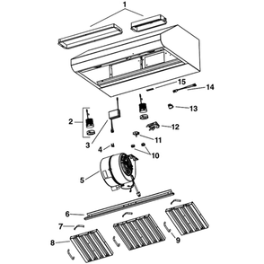 Part List Diagram and Parts List for E6448TSSLC  Broan Range Hood