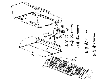 Range hood Diagram and Parts List for UP27M  Broan Range Hood