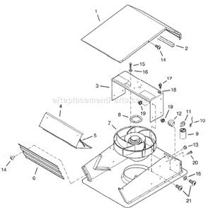 Part Location Diagram of S98009538 Broan Cover