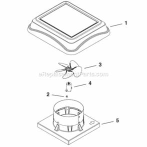 Page A Diagram and Parts List for 345CSOWW  Broan Bath & Ventilation Fan