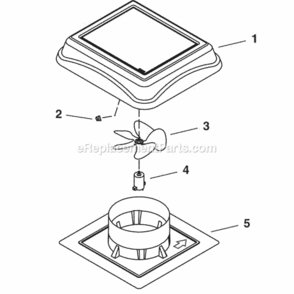 Page A Diagram and Parts List for 345SOBK  Broan Bath & Ventilation Fan