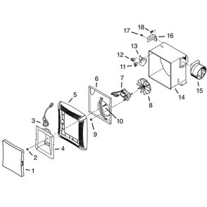 Part Location Diagram of S99111381 Broan Lens