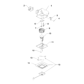 Part Location Diagram of S99020276 Broan Blower Wheel