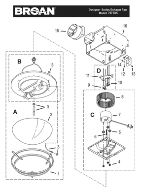 Part Location Diagram of S97018142 Broan Hardware Bag