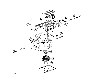 Blower p5 Diagram and Parts List for UP26M  Broan Range Hood