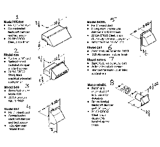 Wall caps 1 Diagram and Parts List for MD6S  Broan Range Hood