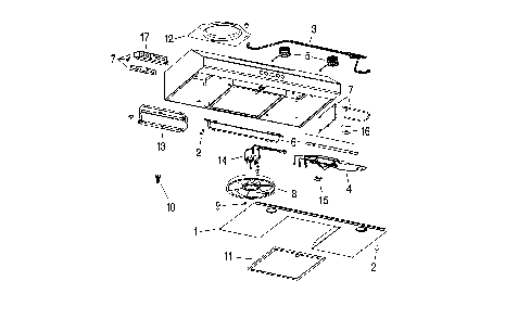 Main assy Diagram and Parts List for CBX130SS  Broan Range Hood