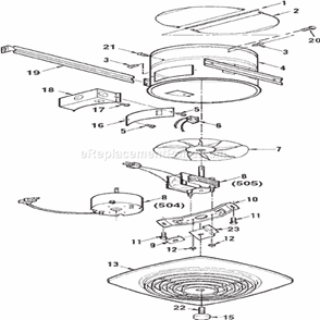 Part Location Diagram of S99420585 Broan Srv Stud 1/4-20 1.819/1.881