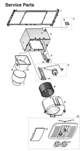 Part Location Diagram of S99111400 Broan Light Lens