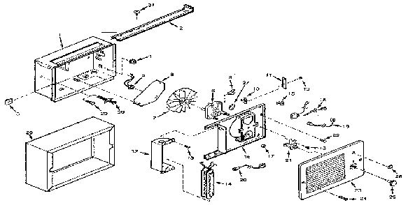 Replacement parts Diagram and Parts List for N184  Broan Heater