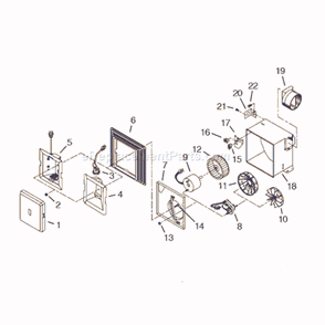 Page A Diagram and Parts List for 679FLT  Broan Bath & Ventilation Fan