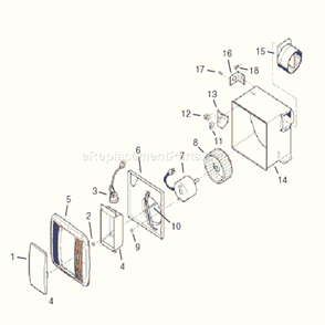 Page A Diagram and Parts List for 685  Broan Bath & Ventilation Fan