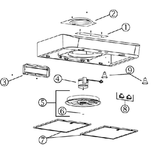 Diagram Diagram and Parts List for CLSC2  Broan Range Hood