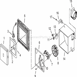 Page A Diagram and Parts List for 707  Broan Bath & Ventilation Fan