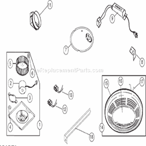 Page A Diagram and Parts List for 752  Broan Bath & Ventilation Fan