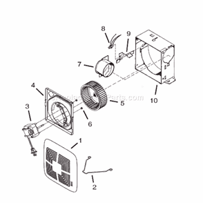 Part Location Diagram of S98006773 Broan Srv Outlet Box Side F/d-can