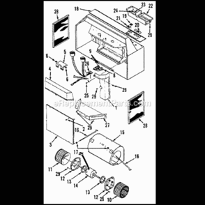 Page A Diagram and Parts List for 893901  Broan Range Hood